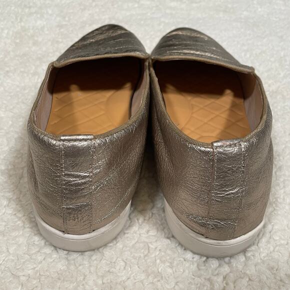 Birdies The Swift Loafer Sneakers Gold Metallic Sporty Prep Comfort Wedge 11 - Picture 7 of 8